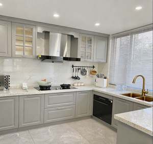 BALOM Customized PVC Kitchen Cabinets Ready to Assemble Lightweight Storage <b>Cupboards</b> for <b>Small</b> Kitchen Spaces - Product Image 4