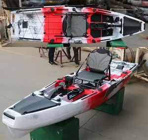 Vicking 10.5ft Pêche Pédale Drive Kayak Mer Océan Touring Kayak à vendre avec Pédales Solo Assis sur le dessus Plastique CE Personnalisé 37kg