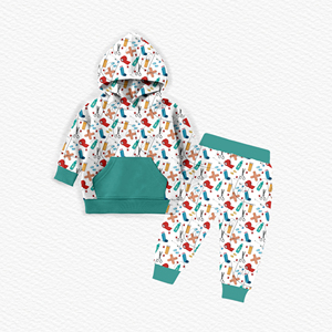 Pyjama de Noël personnalisé en bambou pour enfants, ensemble 2 pièces à <span class=keywords><strong>capuche</strong></span>, motif voiture de course, pour tout-petits - Product Image 4