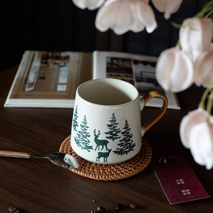 Nuova <span class=keywords><strong>Tazza</strong></span> da Caffè <span class=keywords><strong>in</strong></span> Ceramica Creativa a Forma di Albero di Natale, <span class=keywords><strong>Tazza</strong></span> Personalizzata per <span class=keywords><strong>Colazione</strong></span>, Latte e Acqua - Product Image 2