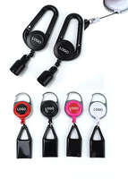 Porte-clés rétractables en plastique personnalisés avec votre LOGO, populaires, avec boucle extensible, pour briquet, tabac, vente en gros Beyoulabs