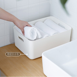 <b>Plastic</b> Storage <b>Bins</b> Rectangle Stackable With Lid For <b>Kitchen</b> Bathroom Desktop Organization - Product Image 2