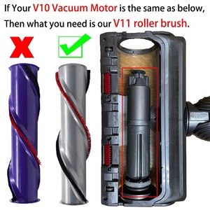 Cabezal de Cepillo de Rodillo Eléctrico de Plástico de Repuesto para Aspiradoras de Mano Dysoner <span class=keywords><strong>V6</strong></span> V7 V8 V10, Accesorios para el Hogar - Product Image 6