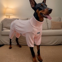 Nouveau pull chaud à col roulé épais et mignon, grande taille, pour la maison, style décontracté, pyjama quatre pattes, vêtements extensibles pour chien