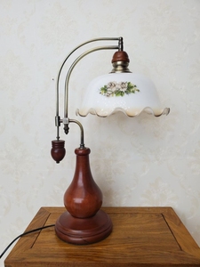Lampe <span class=keywords><strong>de</strong></span> Bureau Rétro Simple en Bois Massif, Style Européen Unique, <span class=keywords><strong>Salon</strong></span> <span class=keywords><strong>de</strong></span> Chevet, Vieux <span class=keywords><strong>Jardin</strong></span> Américain <span class=keywords><strong>de</strong></span> Shanghai - Product Image 4