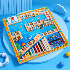 Jouet éducatif Montessori personnalisé en bois, labyrinthe magnétique alphabet pour l'apprentissage de l'<span class=keywords><strong>orthographe</strong></span> préscolaire - Product Image 6