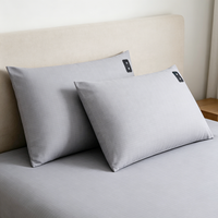 Taie d'oreiller de mise à la terre pour améliorer le cycle de sommeil, avec fibres d'argent à haute conductivité, en coton biologique doux