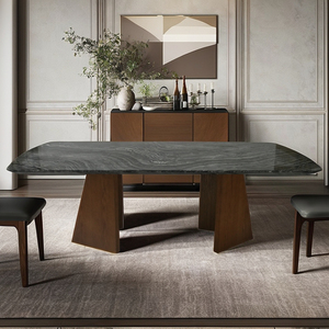 Sang Trọng Ý Phong Cách Hình Chữ Nhật Bằng Đá Cẩm Thạch Bàn Ăn Cho Nhà Phòng Khách Bằng Đá Cẩm Thạch Bàn Ăn - Product Image 1