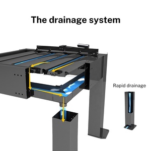 Cubierta de Piscina Tipo Pabellón de Tamaños Personalizados, Techo de Celosía de Aluminio de Lujo, <span class=keywords><strong>Impermeable</strong></span>, Pérgola Motorizada Automática - Product Image 3