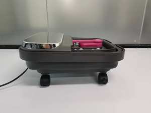 Masseur de pieds électrique multifonctionnel avec roues, bulles chauffantes, lumière rouge, contrôle de la minuterie - Pièces de rechange gratuites - Product Image 2