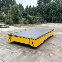 Chariot de transport électrique sur rail de 10 tonnes, alimenté par batterie, pour travaux lourds, manutention de matériaux en atelier