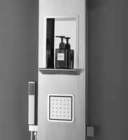 ES009 Bain de douche de style moderne Douche de massage à effet pluie en acier inoxydable