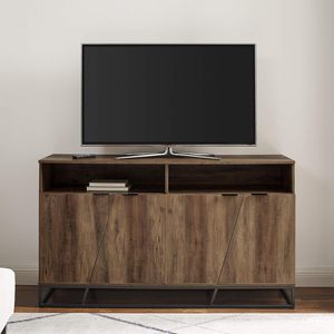 Centre de divertissement moderne Porte inclinée <span class=keywords><strong>Meuble</strong></span> <span class=keywords><strong>TV</strong></span> en bois avec rangement <span class=keywords><strong>Meuble</strong></span> de salon <span class=keywords><strong>Meuble</strong></span> <span class=keywords><strong>TV</strong></span> - Product Image 1