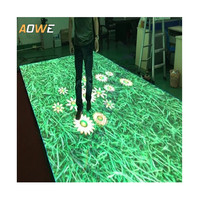 AOWE Écran LED pour sol de danse, étanche IP65, vidéo de danse en intérieur, P3.91 P4.81 P6.25, système interactif intégré