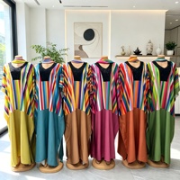 Robes africaines en soie de lait de haute qualité pour femmes, Boubou Kaftan, robe longue ample d'été, robe musulmane islamique Abaya