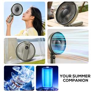 Pluska G22 Foldable <b>Fan</b> 3600mAh Rechargeable Large Airflow Digital Battery Indicator <b>Handheld</b> <b>Fan</b> with Hanging Hole - Product Image 4