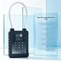 Serrure électronique à câble en acier, étanche IP67, avec alarme anti-effraction pour conteneurs et expéditions de marchandises