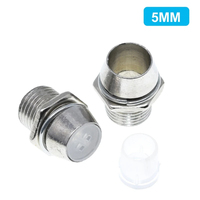 10 pièces/lot cuivre métal 3MM 5MM Diode électroluminescente LED support montage panneau affichage en gros
