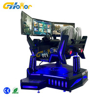 Simulateur de voiture de course 3DOF intérieur Machine de jeu de voiture de course d'arcade pour usage domestique Type de réalité virtuelle en métal