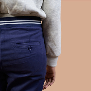 Pantalon chino 100 % coton coupe droite avec taille à boutons ajustable pour femme – Qualité supérieure, dernier design 2026 - Product Image 2