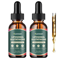 Complément de soin de la peau liquide Halal L-glutathion Alpha Arbutine, éclaircissant, Vitamine C réduite, Collagène, Gouttes liposomales de L-glutathion