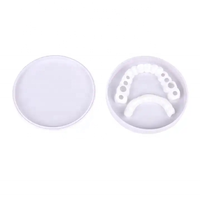 Prothèse Dentaire en Silicone Recouvrement Plastique pour Blanchir les Dents Fausses du Haut et du Bas, Coque de Dents à Cliquet Véners Dentaires