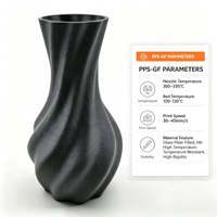 Sulfure de polyphénylène PPS-GF avec fibre de verre, résistant à la chaleur, consommable pour l'impression 3D pour l'électronique