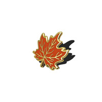 Badge en alliage personnalisé en forme de feuille, émail, logo personnalisé, vente en gros, fabricant OEM, faible MOQ, fournisseur d'usine ODM en Chine