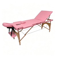 Table de massage facial portable pliable en bois moderne pour salle de bain, salle de sport, hôtel