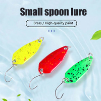 Leurre de pêche à la cuillère Raylor 29mm 2.5g en laiton imprimé, couleur personnalisée, petit modèle, neuf, pour brochet et truite d'eau douce, avec hameçon