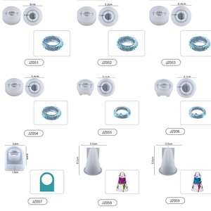 Tốt Bán 16mm17mm18mm Đa Dạng Hình Dạng Vòng Nhựa Nghệ Thuật Nguồn Cung Cấp Silicone Khuôn Mẫu Cho Nhựa Phổ Thông Trang Trí Hộ Gia Đình - Product Image 2
