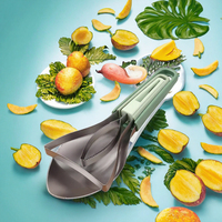 Couteau à éplucher, couper et séparer la mangue 3-en-1 Junnuo, éplucheur d'avocat, trancheuse à fruits, dénoyauteur, gadgets de cuisine en PP et acier inoxydable