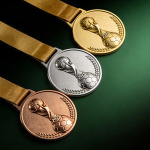 Medalla Personalizada con Logotipo para la Copa Mundial de Fútbol 2026, Diseño de la Copa Hércules, Premios Metálicos en Oro/Plata/Bronce para Ceremonias de Entrega de Premios - Product Image 2
