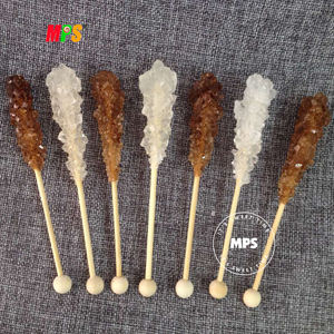 Sucettes en cristal dur de bonbons de roche faits à la main par OEM 10g 12g fruits aromatisés sucrés pour le thé/café certifié halal disponible - Product Image 1