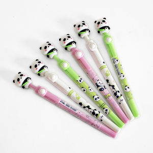 O & Q Schattige Panda Stijl Student <span class=keywords><strong>Pen</strong></span> Glad Schrijven Multi-Groothandel Snel Droge Inkt Blauw & Zwart Plastic Gel <span class=keywords><strong>Pen</strong></span> Voor Kinderen - Product Image 1