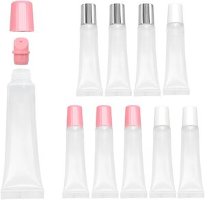 Tubes de rouge à lèvres vides en plastique souple en gros pour gloss et outils de maquillage, avec couleur et taille personnalisables - Product Image 1