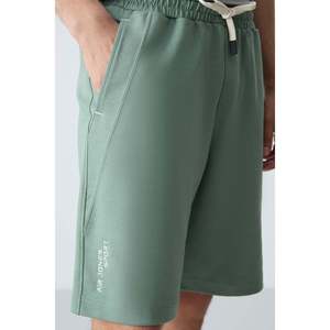 Shorts pour homme en coton vert clair, épais, doux, texturé, coupe standard, basique - 81278 - Cactus - Product Image 3
