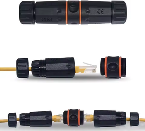 IP68กันน้ำ <span class=keywords><strong>Cat6A</strong></span> <span class=keywords><strong>RJ45</strong></span>อะแดปเตอร์อีเธอร์เน็ต8P8C ขั้วต่อการขยายเครือข่ายกลางแจ้ง - Product Image 3