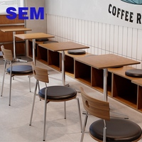 Fabricant de mobilier de restaurant SEM, vente en gros de tables et chaises en bois pour cantine, café, restaurant