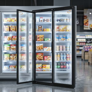 Puerta de vidrio para congelador tipo walk-in, con calefacción eléctrica, anticondensación, templada, para almacenamiento en frío, para el mercado estadounidense, venta al por mayor. - Product Image 2