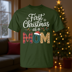 Camiseta navideña de primera calidad para mujer, talla XL, para la primera Navidad como mamá - Product Image 3
