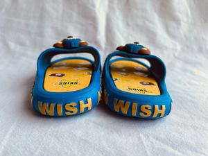 Ciabatte Blu Scuro con Suola in EVA da 20MM, Ammortizzate, Punta Aperta, per Tutte le Stagioni, da Casa, con Decorazione Stampa 3D - Product Image 3