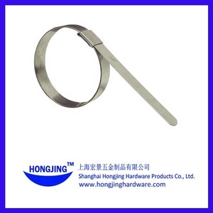 Collier <span class=keywords><strong>de</strong></span> serrage en acier inoxydable, pince <span class=keywords><strong>de</strong></span> poinçon central préformé - Product Image 5