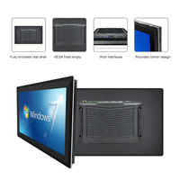 Panel PC Industrial Integrado de 18.5 Pulgadas con Android 14, Ultra Delgado, 1500 Nit, POE, NFC, 4G, Táctil, para Montaje en Pared, Kiosco Publicitario