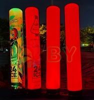 Publicité Lumières Stand Colonne Conception Personnalisée Led Tube Gonflable air Danseur Personnalisé Air Tube pour Publicité Équipement