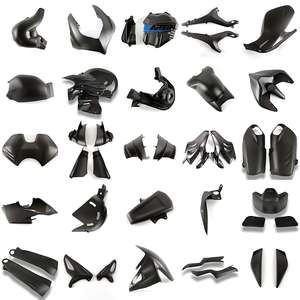 Kit de carénage en fibre de carbone sèche Ducati V4 Panigale V4, modèle Hongyuan, noir, pour Ducati V4/V4S/V4R - Product Image 1