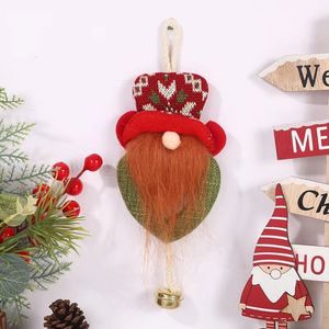 Low MOQ Premium Handmade <b>Xmas</b> <b>Tree</b> Decor - Fabric Hanging Ornament, Factory Wholesale Faceless Santa Bell Ornament - Product Image 1