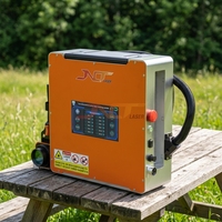 Nettoyeur laser pulsé portatif 200W/300W, nouvelle conception pliable ultime, lame d'air intégrée, élimine la rouille, la peinture, les taches, le métal