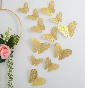 ช่อดอกไม้ประดิษฐ์ตกแต่งงานแต่งงาน วัสดุโลหะ ติดผนังได้ ช่อดอกไม้ตกแต่งแบบ 3 มิติ - Product Image 6