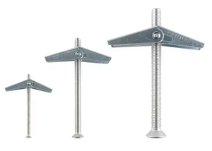 Anclajes de pared hueca de acero galvanizado M4-M12 de 63 mm (2 1/2 pulgadas) con tornillo de máquina, tipo perno de anclaje de resorte, precio de fábrica China - Product Image 5